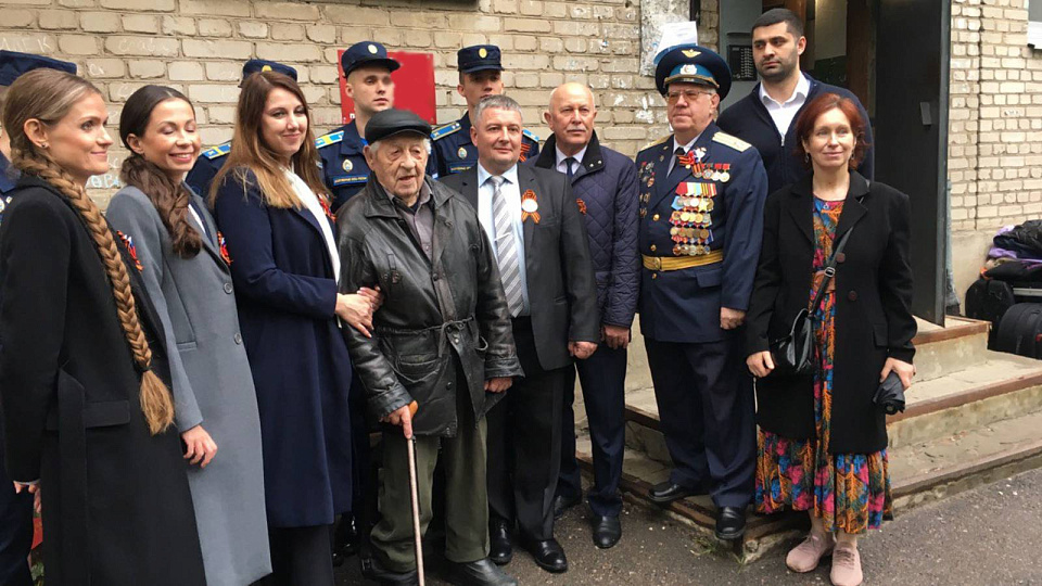 Нацпалата приняла участие в чествовании ветерана Великой Отечественной войны